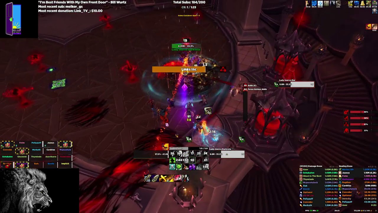9K DPS Mythic Lady Inerva Darkvein Rank 2 MM Hunter