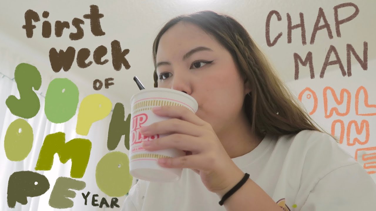 first week of college *sophomore* | Chapman University (online school)