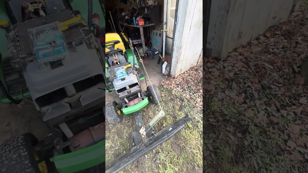 Attempting to put a snowplow on my 1996 John Deere LX178