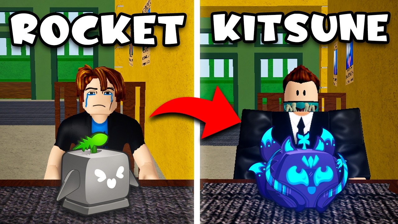 From a rocket to a kitsune in the trading in 1 video 😱🔥