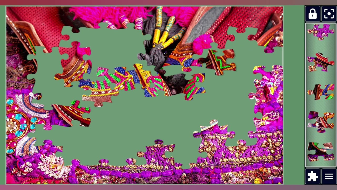 Colorful Ethnic Shoes🌈🩰//jigsaw puzzles craft🧩//Amazing puzzles Art🧩//puzzlesArt🧩🧩//