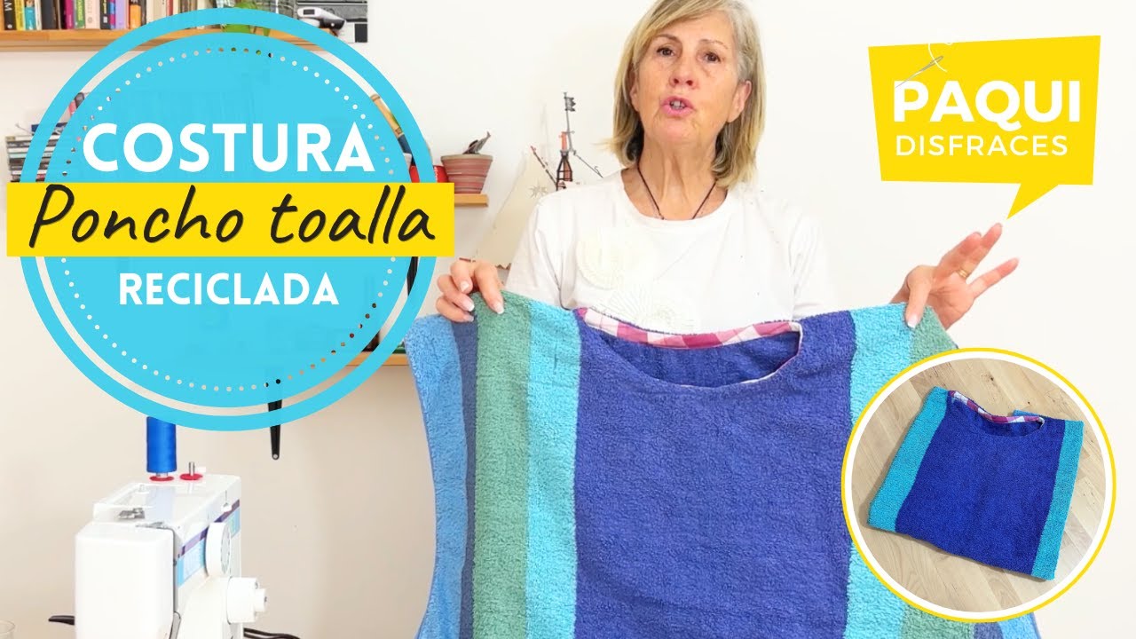 Poncho toalla para la playa