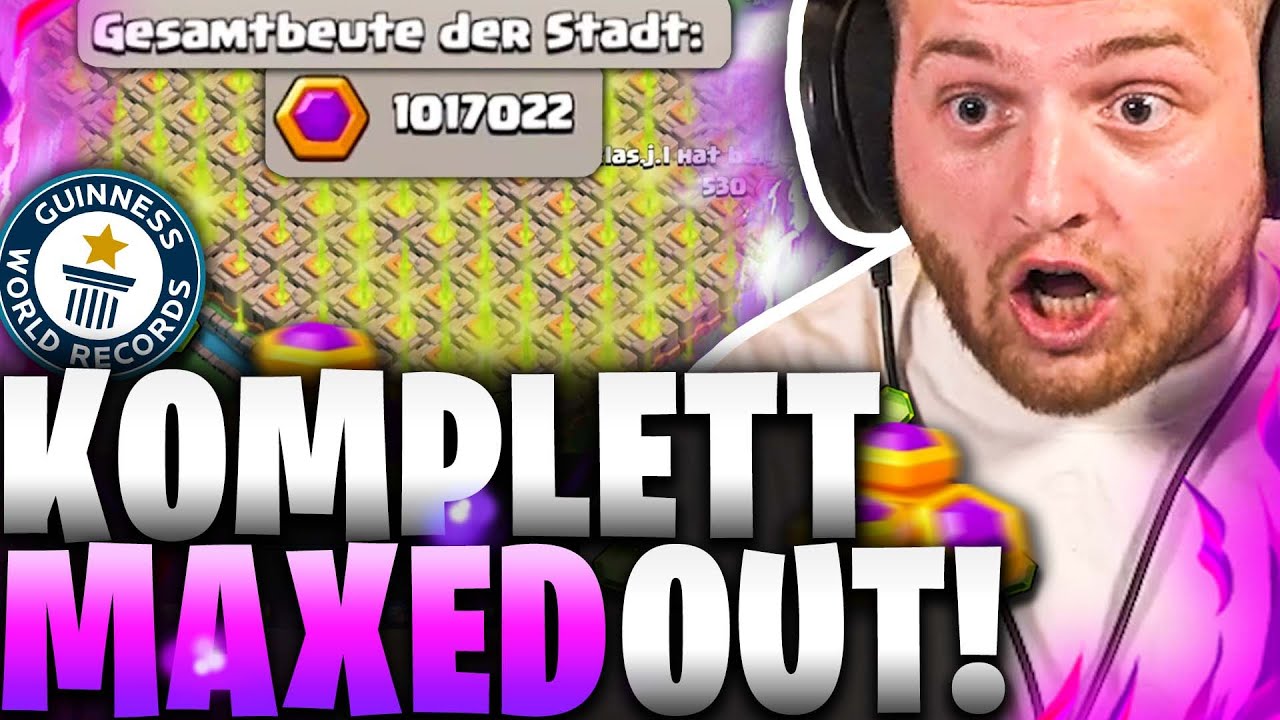 🏆😍PLACE 1 Global!!! | 550.000€ Clan FULL MAXED! | Neuer Weltrekord Loot! | Clan Capital full maxed!
