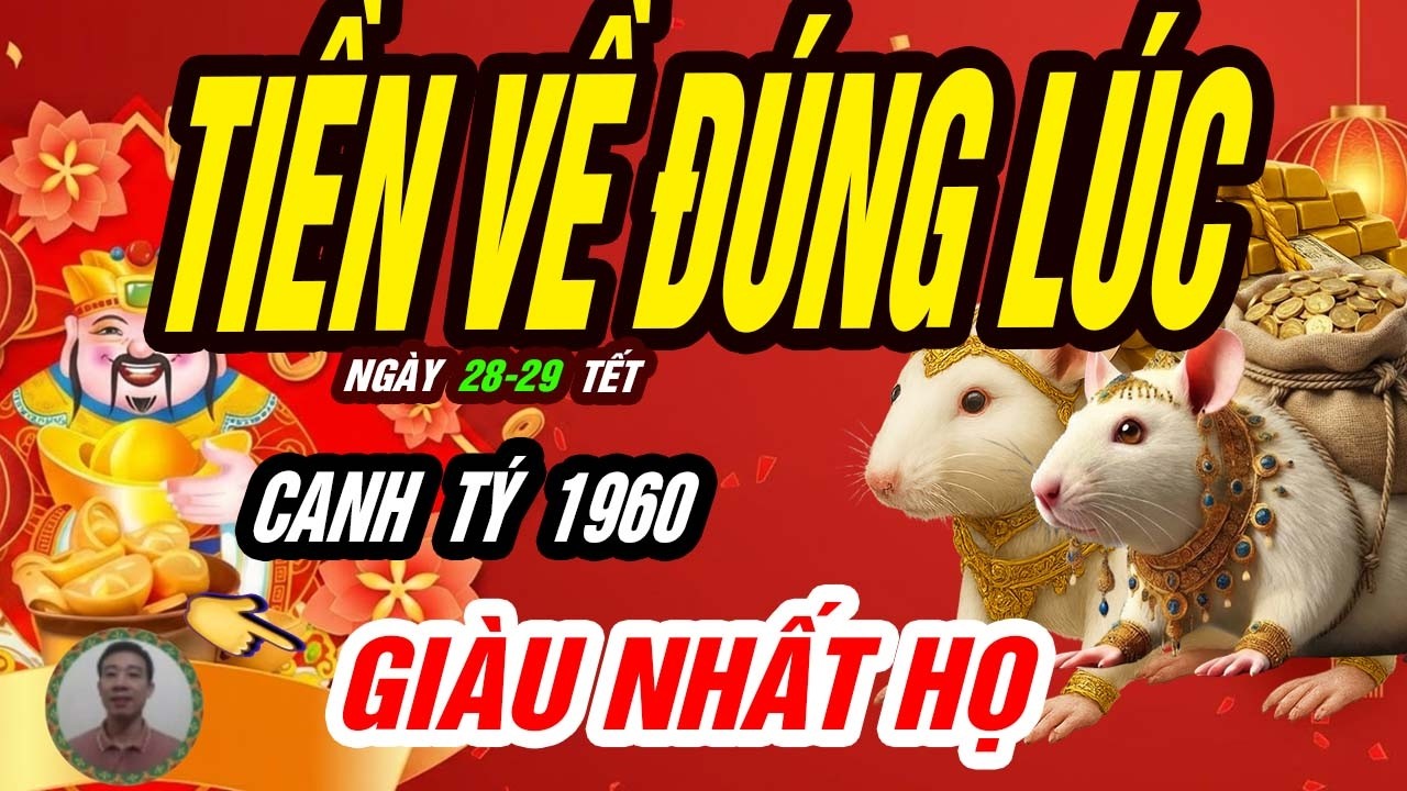 🐭 Thời Cơ Đã Điểm! CANH TÝ 1960 Xoay Chuyển Vận Số Đúng 2 ngày duy nhất cuối năm