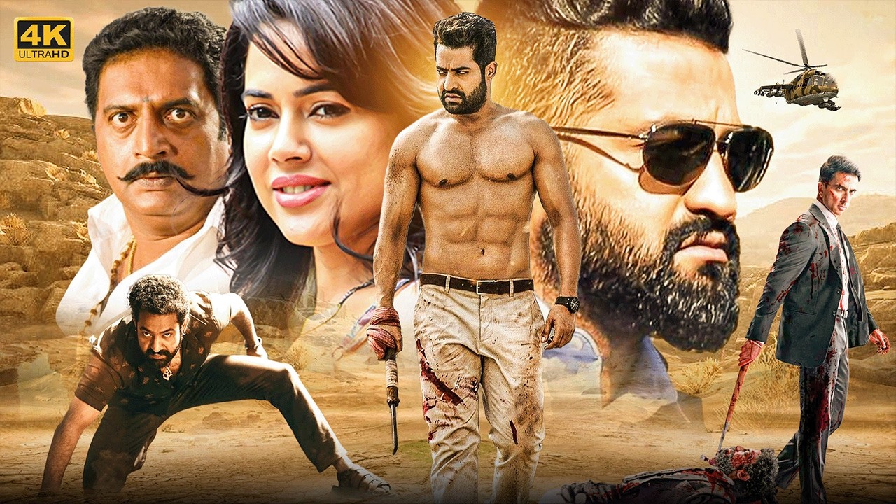 Jr. NTR New Released South Hindi Dubbed Action Movie |Sameera Reddy, Prakash Raj, Sonu Sood, Raghu,