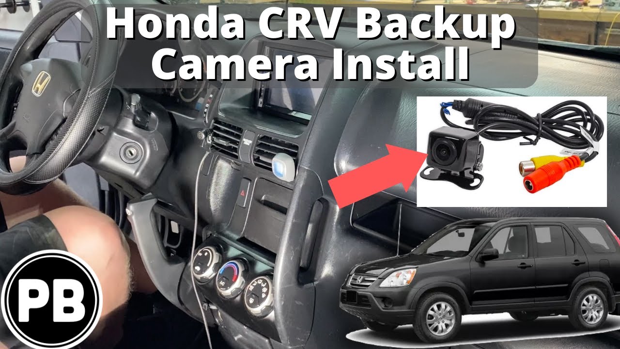 Установка камеры заднего вида на Honda CRV 2002–2006 гг.