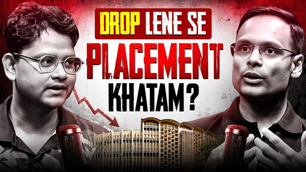 Drop Lene Se Placement Khatam? 😱 The Dark Reality of Drop Years!
