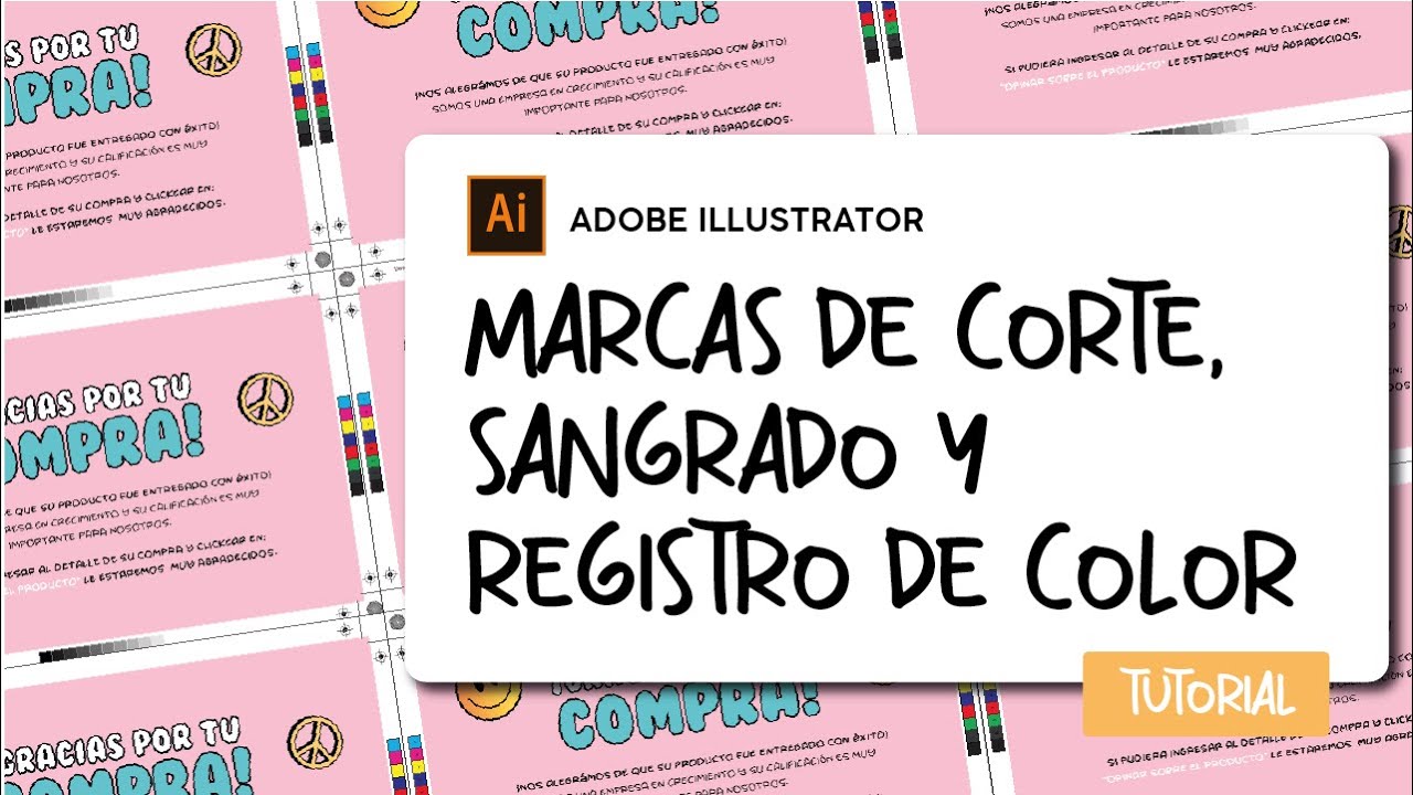 ✅Como a&ntilde;adir MARCAS DE CORTE, SANGRADO Y REGISTRO DE COLOR en ADOBE ILLUSTRATOR