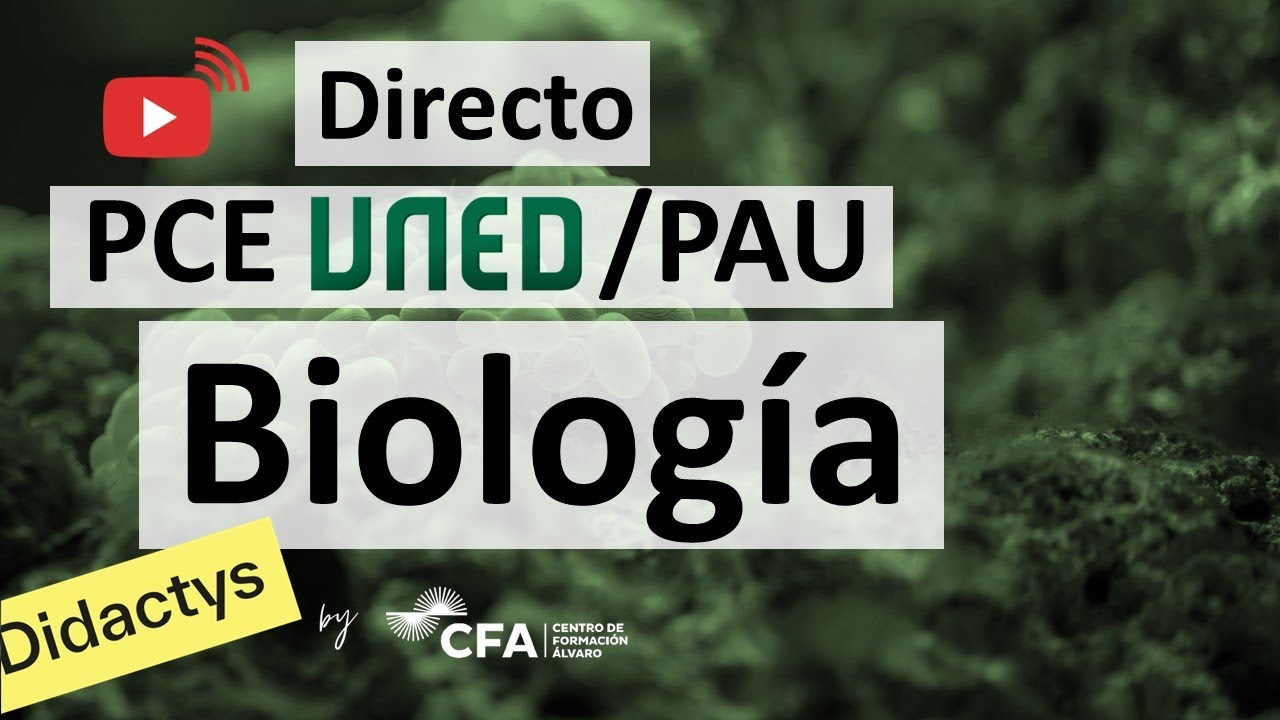 🔴BIOLOGÍA en Directo ▶ Selectividad PCE UNED / PAU 2025