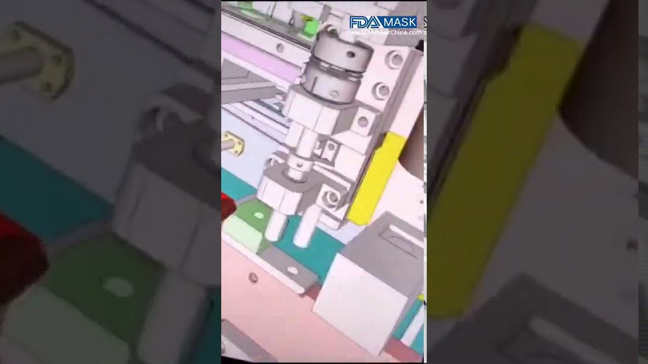 Demo Video zum Funktionsprinzip der Maskenmaschine 3D Zeichnungsvideo der Maskenmaschine