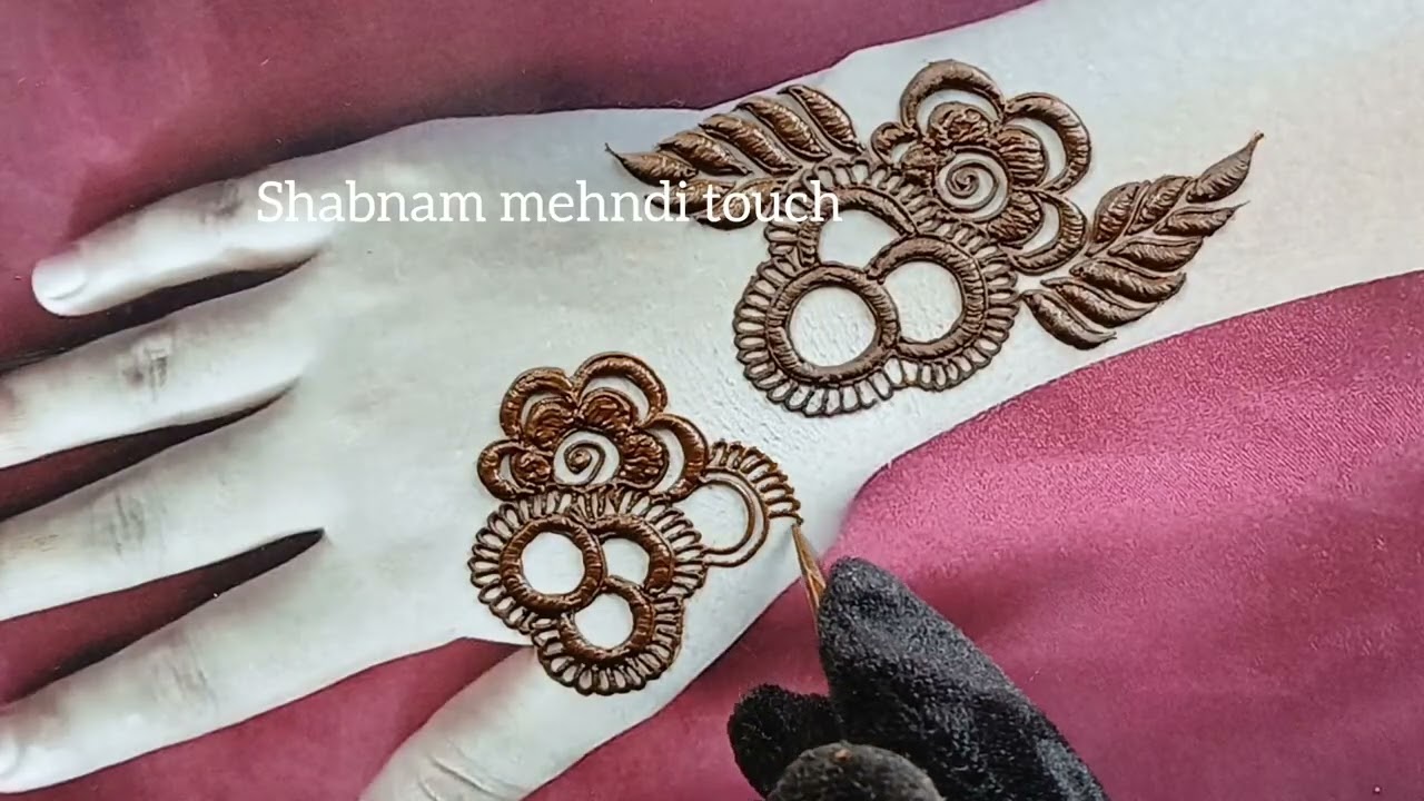Latest eid special mehndi design ll back side simple mehndi design ll