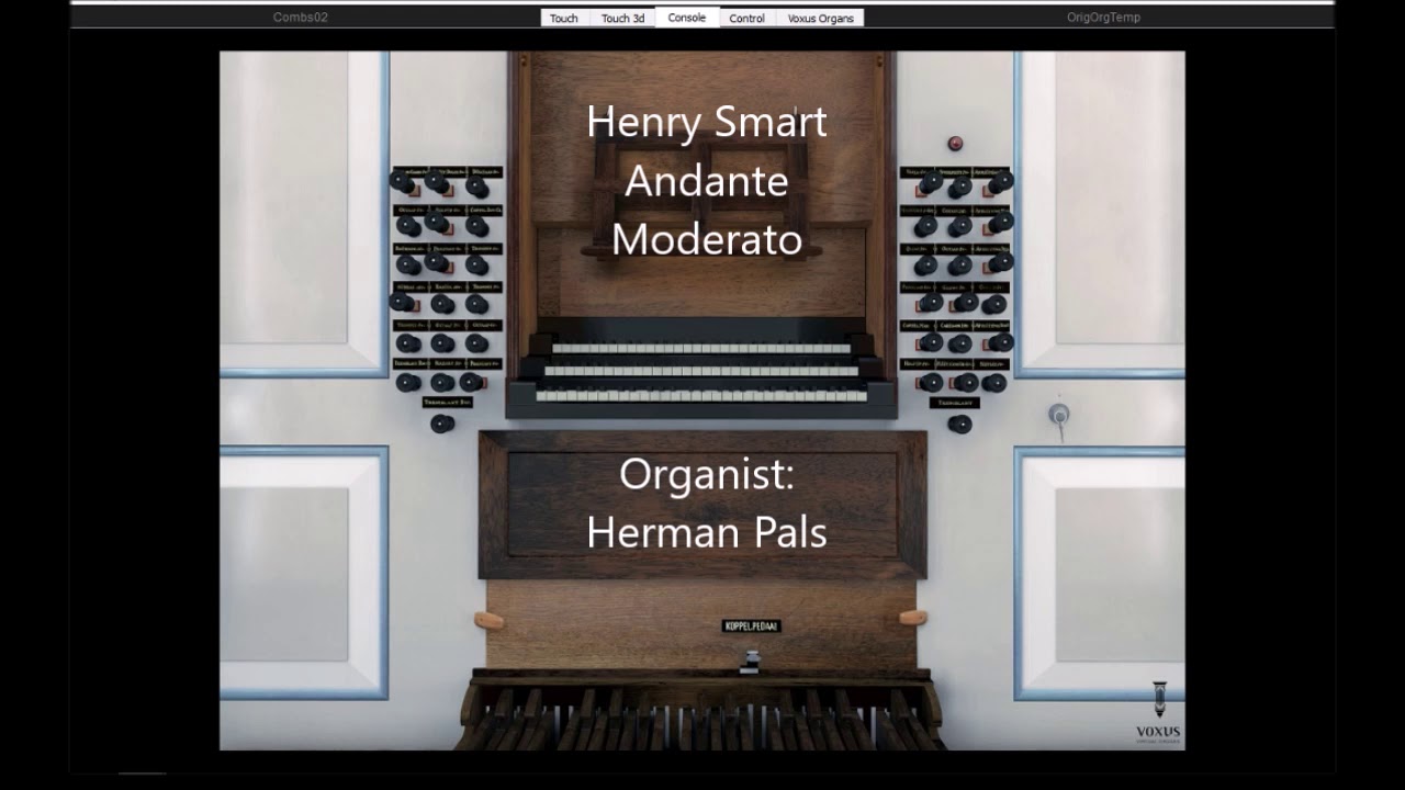 Henry Smart Andante Moderato (HauptwerkTholen)