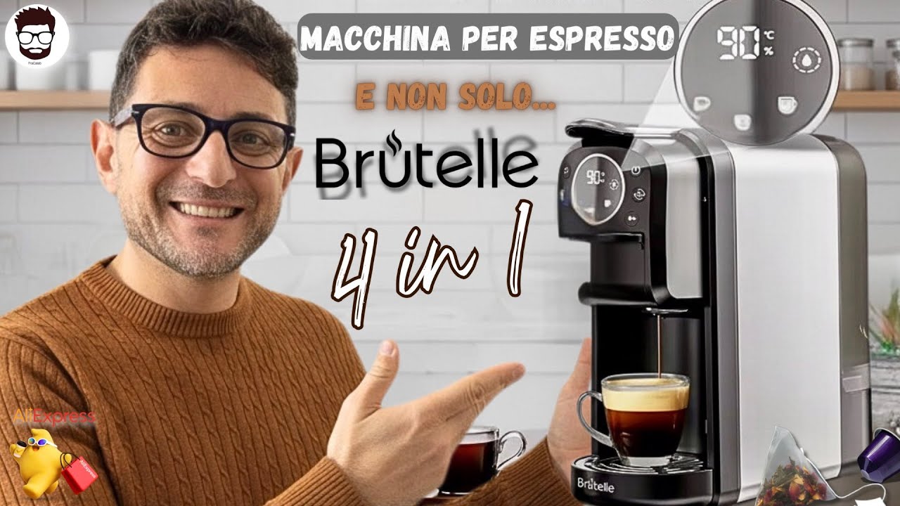 SCOPRI LA VERSATILITÀ DELLA BRUTELLE 4 IN 1: CAFFÈ, TÈ E TISANE IN UN SOLO DISPOSITIVO!