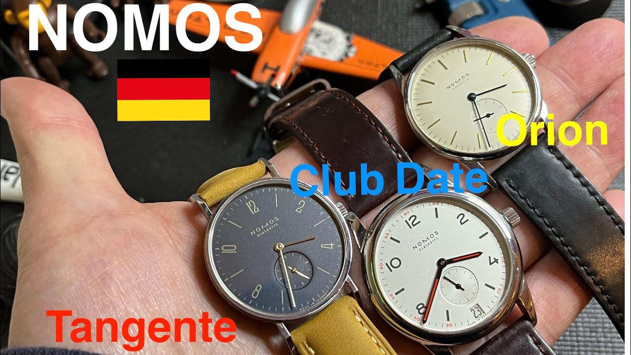 Nomos watch review Club , Tangente, Orion