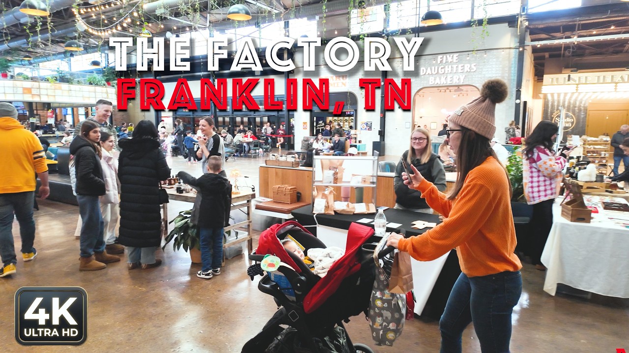[4K] A Saturday Stroll In The Factory | Franklin, TN Walking Tour 🏭
