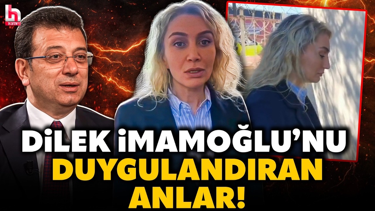 DUYGULANDIRAN ANLAR! Dilek İmamoğlu, eşi İmamoğlu'nun kaldığı 12 metrekarelik temsili hücrede!