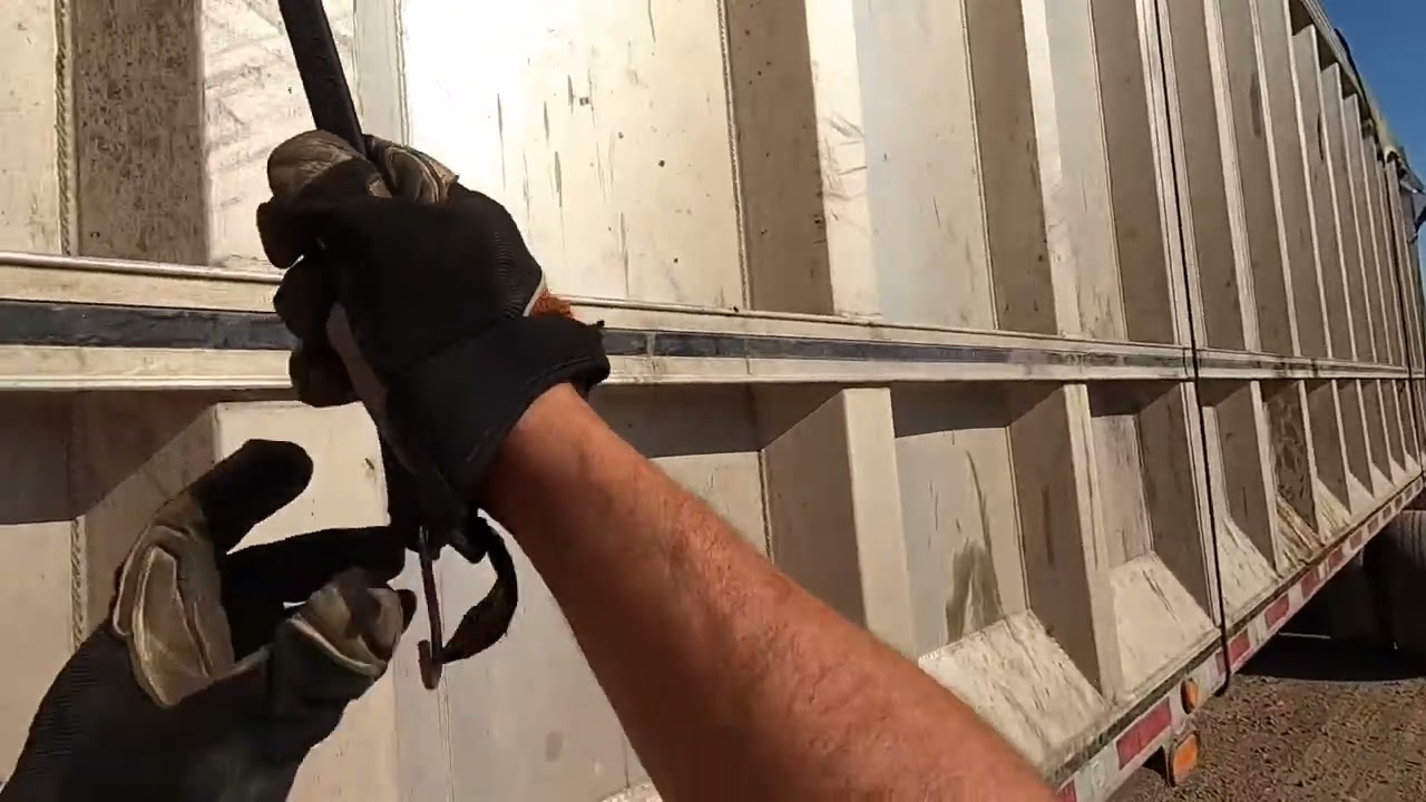 POV, taking a load from White Tank Transfer Station in a semi Truck, @haulintrash