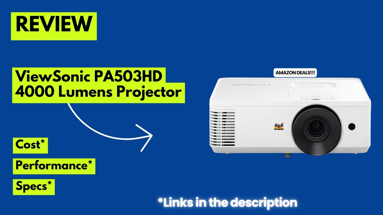 ViewSonic PA503HD Review | 4000 Lumens Full HD Projector for Home, Office & Gaming