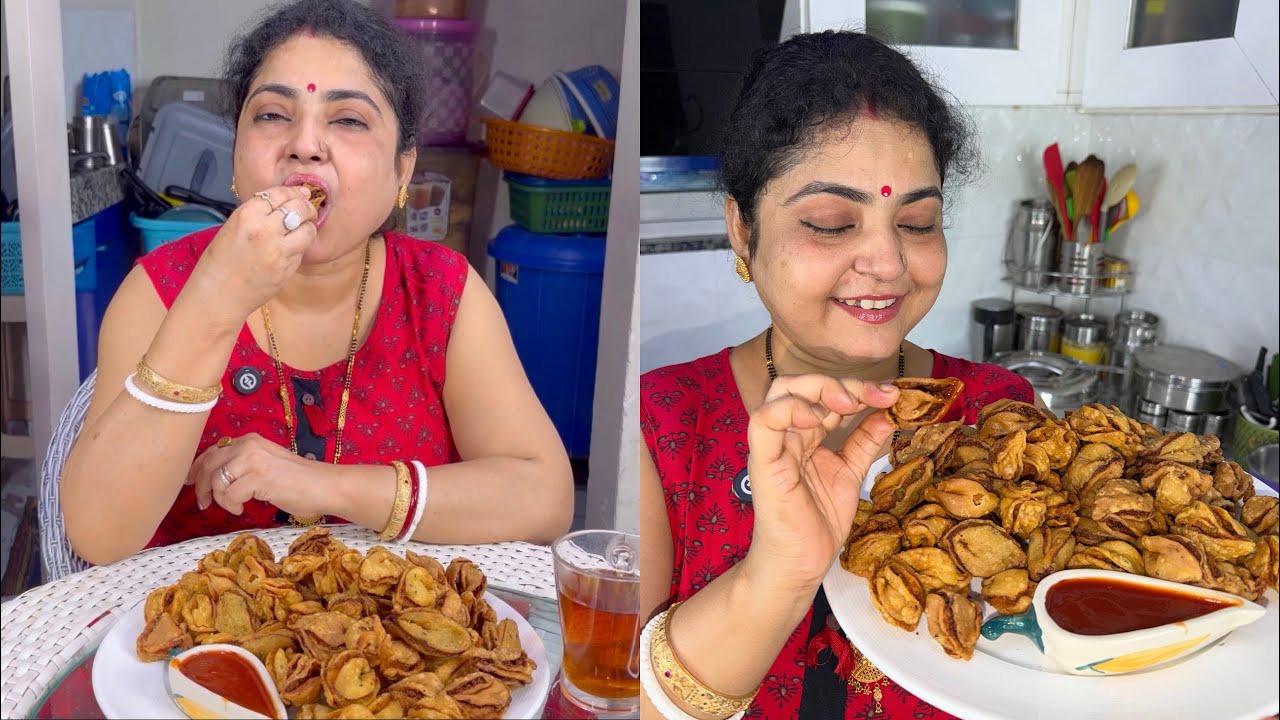 CRISPY KARAKA VEGETABLE MINI SAMOSA RECIPE 🔥🥰😋