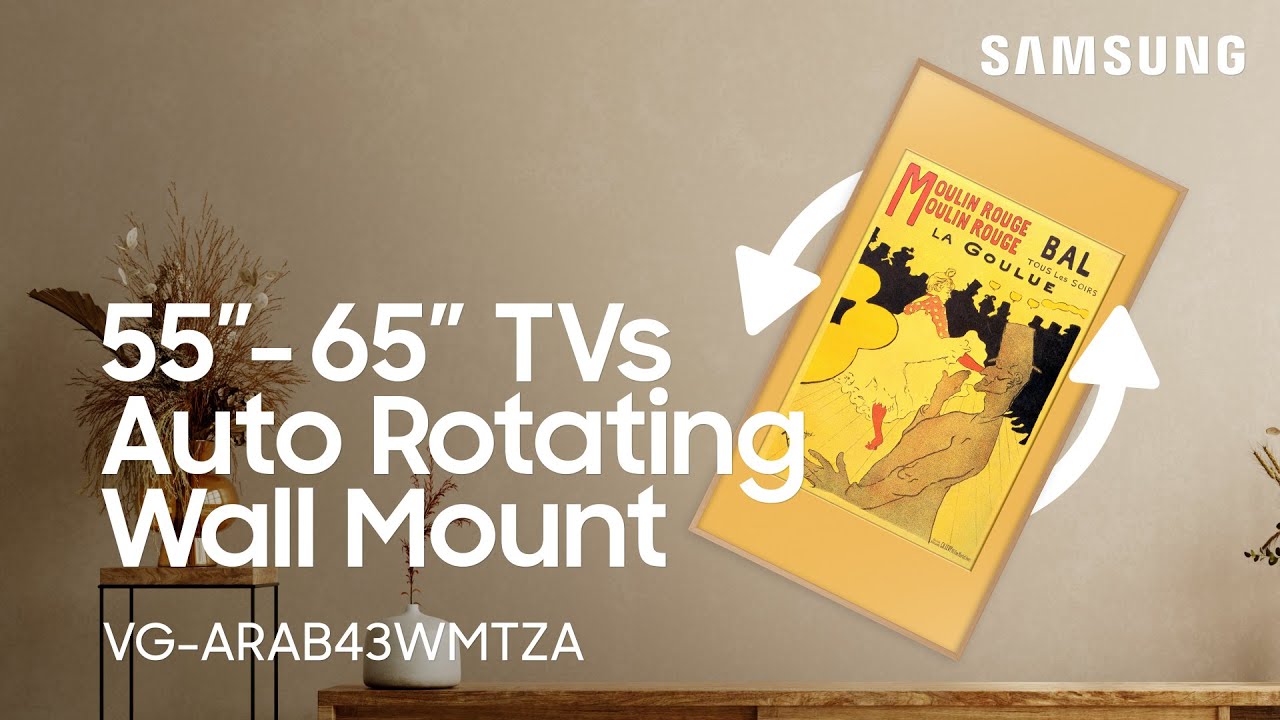 Wall mounting your 55”-65” Frame or Neo QLED TV with the Auto-Rotate Wall Mount | Samsung US