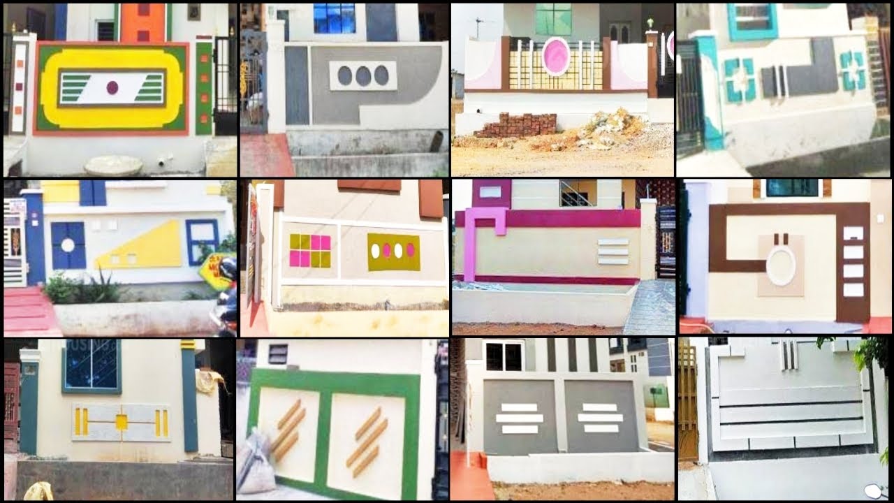 Latest Compound Wall Designs Boundary Wall Designs//Village Construction
