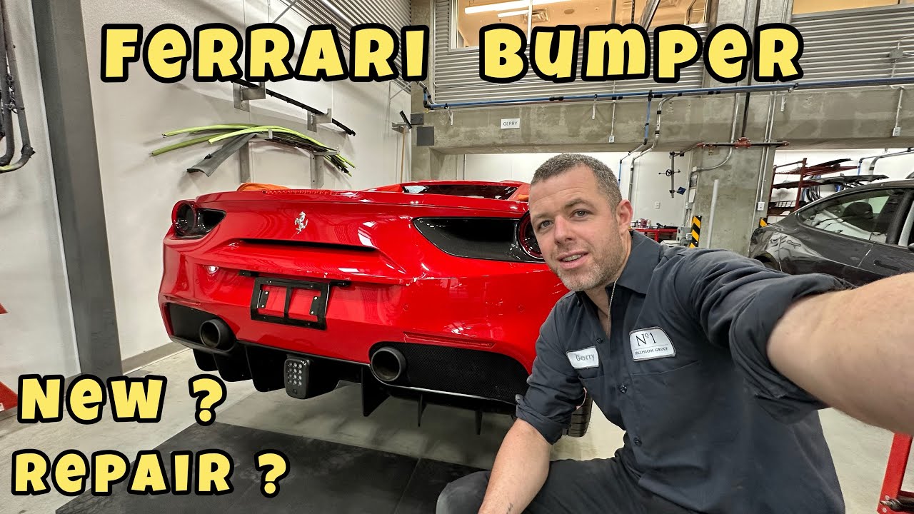 FERRARI 488 BUMPER NEW or REPAIR ??