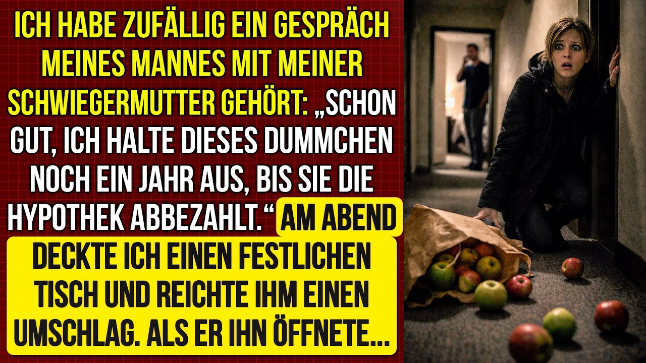 Ich hörte meinen Mann sagen: „Ich halte sie noch ein Jahr aus, bis die Hypothek bezahlt ist.“
