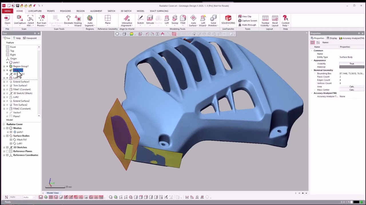 Reverse Engineering a Scooter Transmission Cover | Geomagic Design X