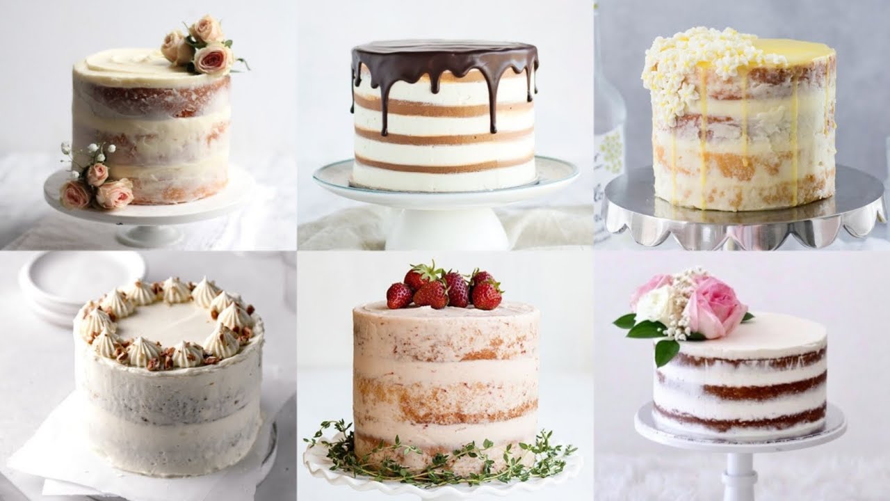 Naked Cake Ideas || Cake Designs || Cake Decorating Ideas