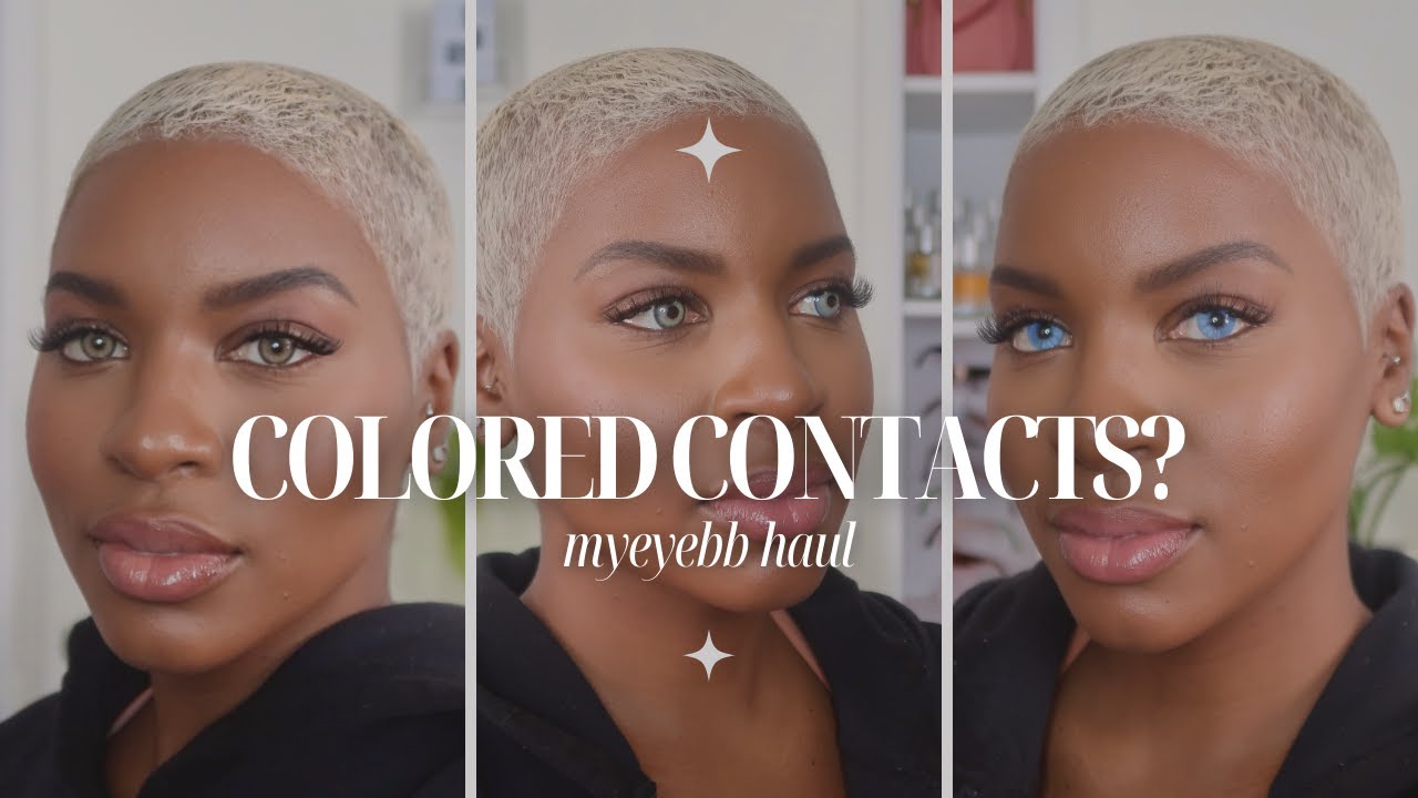 I've Never Tried Colored Contacts | MyEyeBB Review & Try-On for Deeper Skin Tones