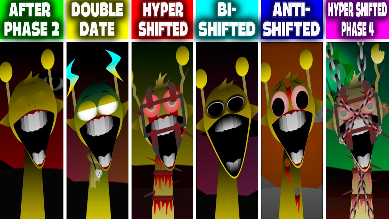 Sprunki HYPERSHIFTED Phase 3-4,DOUBLE DATE,ANTI-SHIFTED,BI-SHIFTED ButEveryone Is REPEAT AfterPHASE2