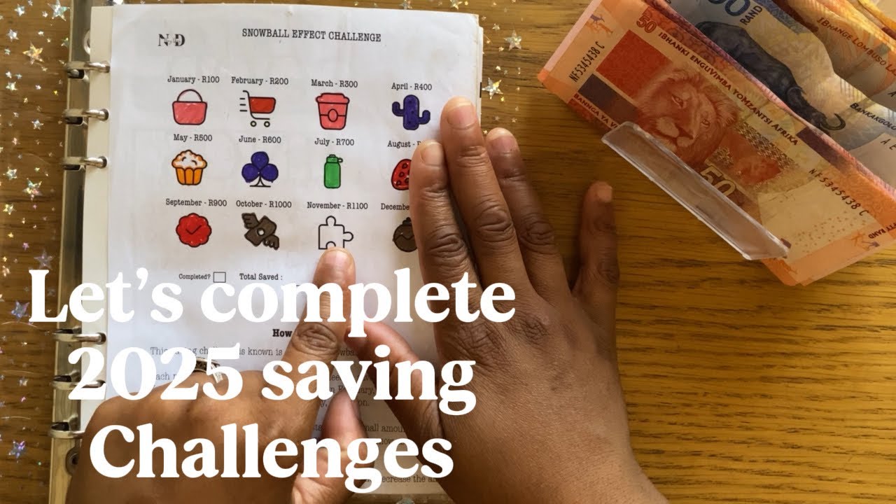Cash stuffing R1850 into saving challenges 