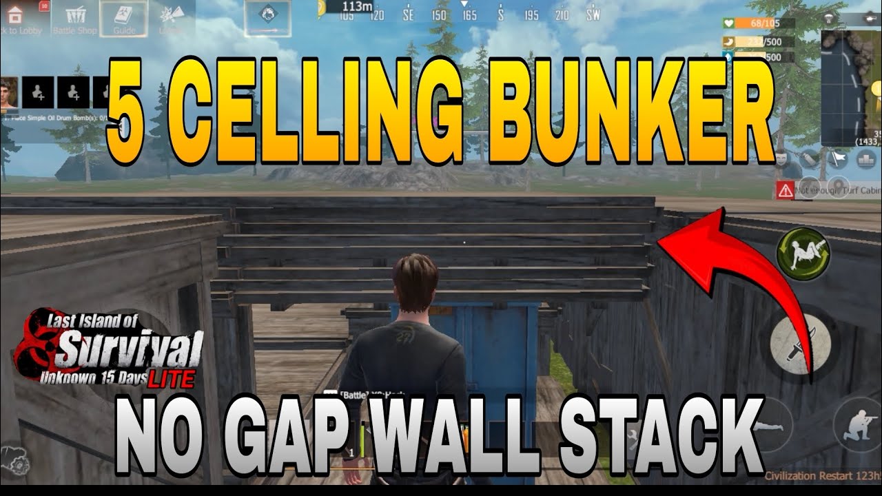 5 CELLING BUNKER | HOW TO MAKE FULL PROCESS//AND I GIVE 4 CEILING BUNKER BASE BLUEPRINT IN LIOS LITE