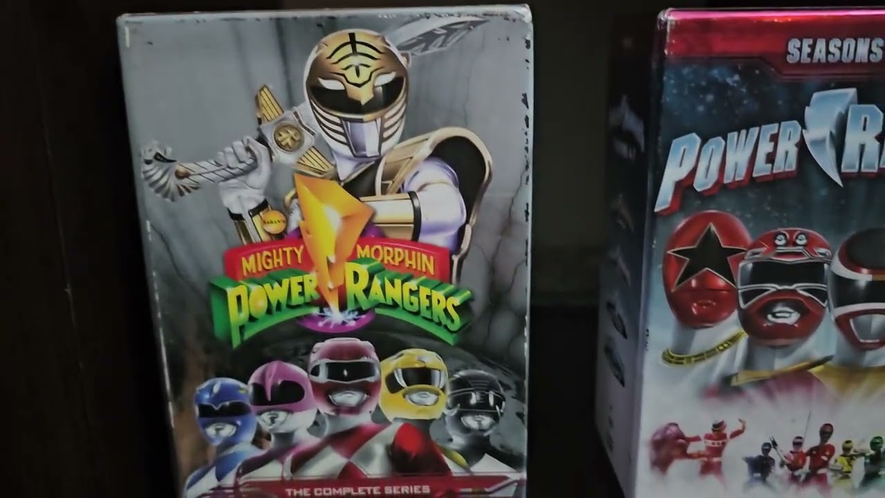 my 2025  power rangers dvd collection 