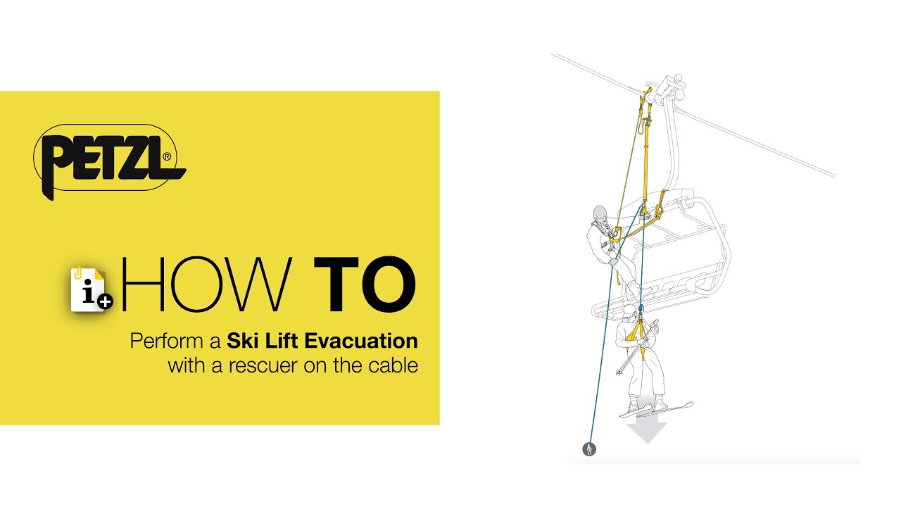 HOW TO - Perform a Ski Lift Evacuation with a rescuer on the cable