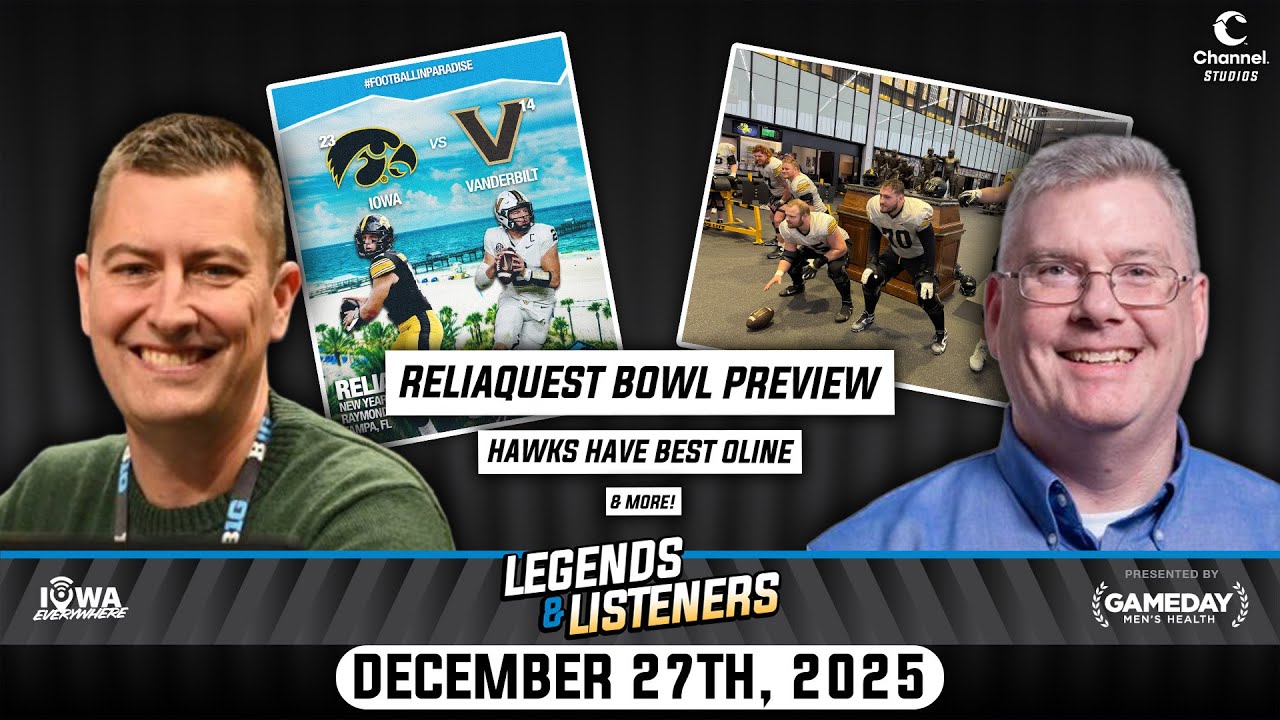 Legends & Listeners: Hawkeyes earn Joe Moore Award, ReliaQuest Bowl preview, and more