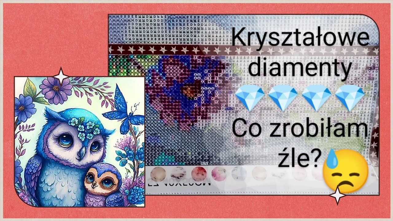 Diamenty 💎 kryształowe: postępy i pierwsze refleksje. #haftdiamentowy #diamondpainting