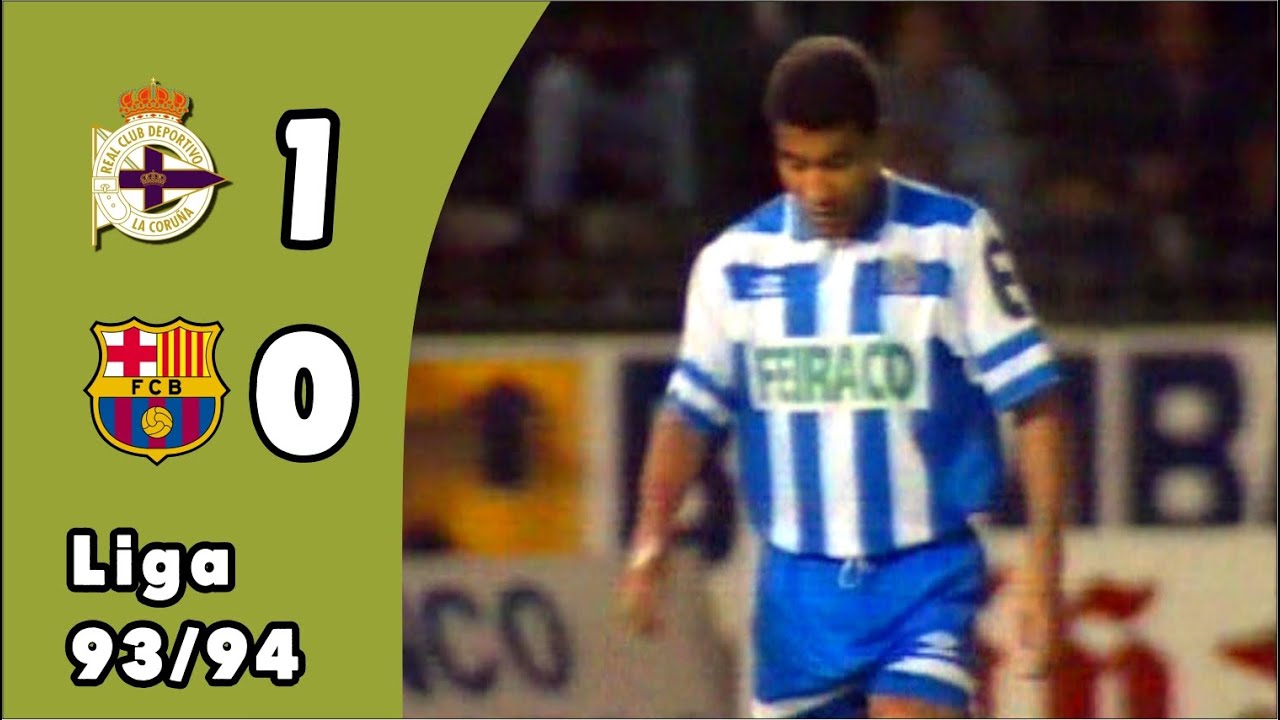 Partidazo de Mauro Silva por la banda derecha | Deportivo 1-0 Barça | 93/94