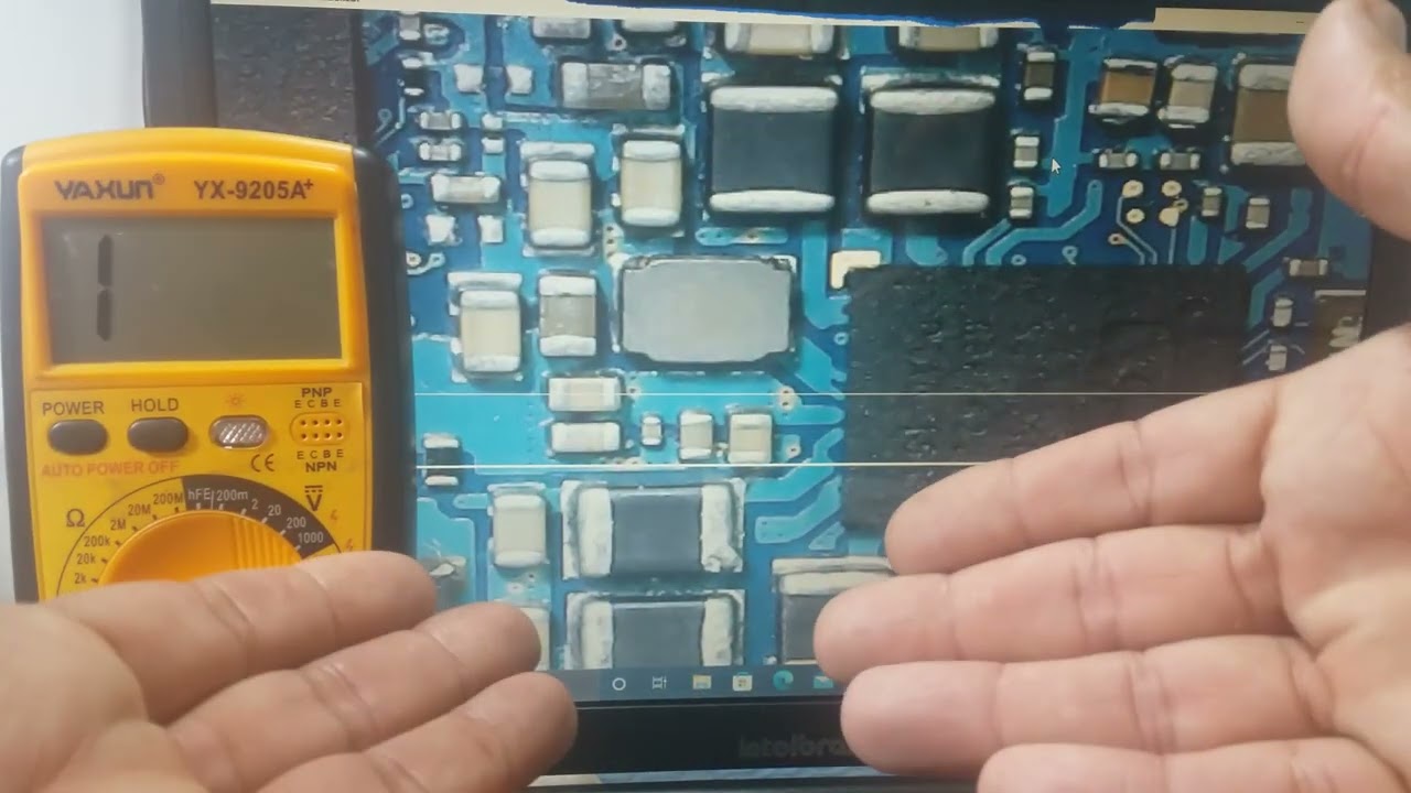 IDENTIFICANDO CURTO NA PLACA, TESTES DE BOBINAS E CAPACITOES.