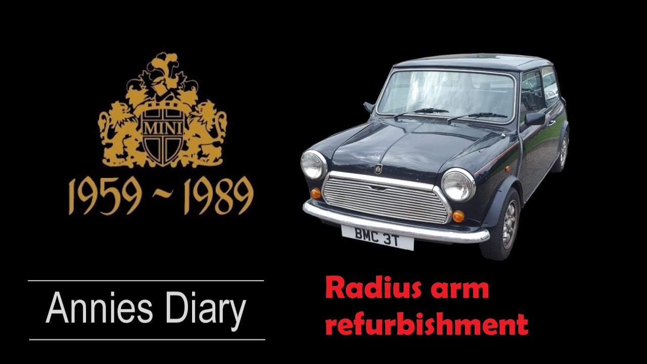Reaming the radius arms on my classic mini