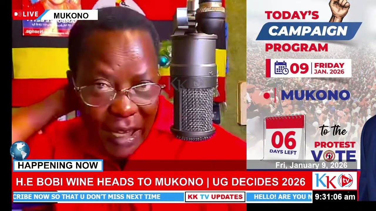 Nambooze Asinzidde ku KkTv Uganda Nayogera nga bwebagenda Okwaniriza H.E Bobi Wine e Mukono