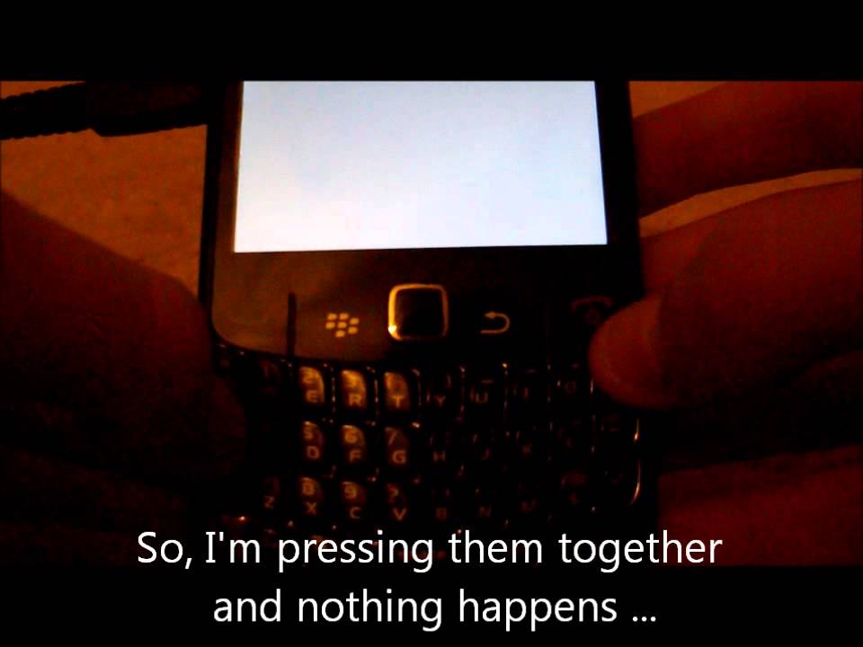 My Blackberry has the white screen of death?