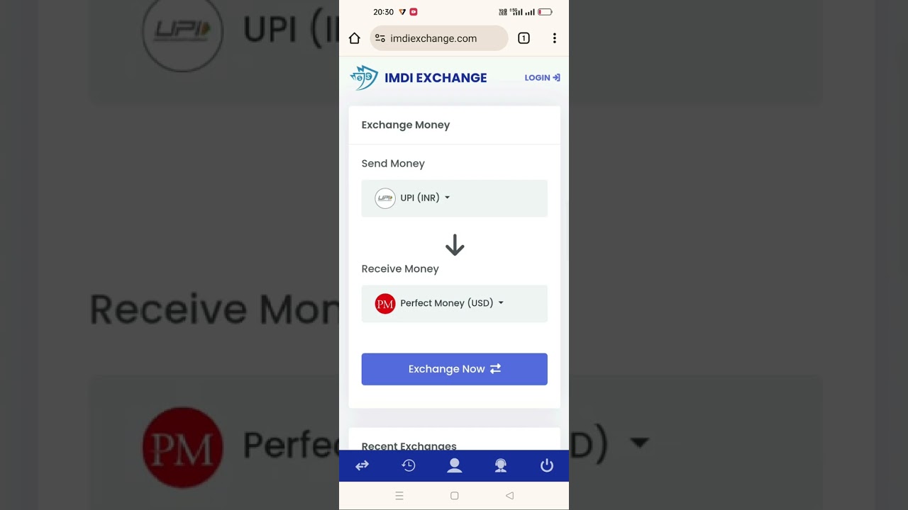 Exchange Perfect Money Dollar To UPI, Bank Transfer, USDT : Perfect Money To INR