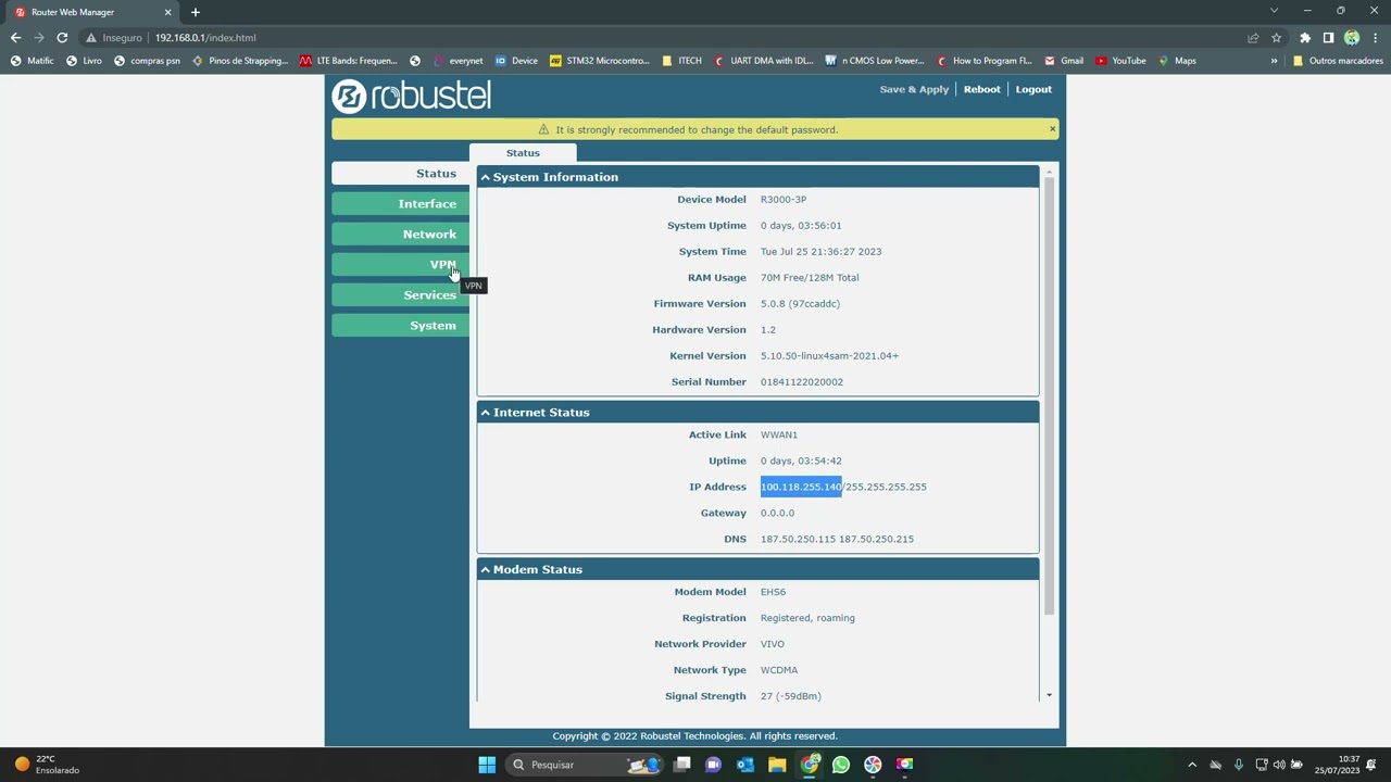 openVPN Robustel Server