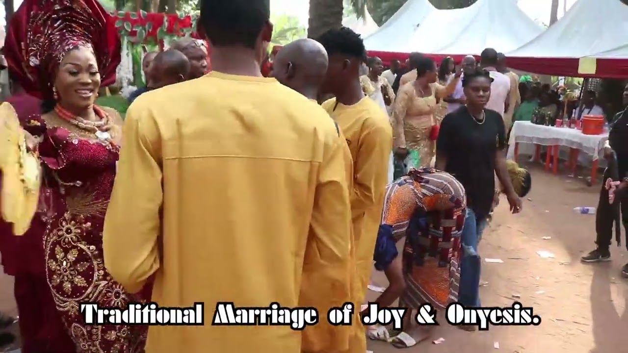 Traditional marriage ceremony between Joy & Onyesis @ Idumuesah kingdom Ika North East Delta state