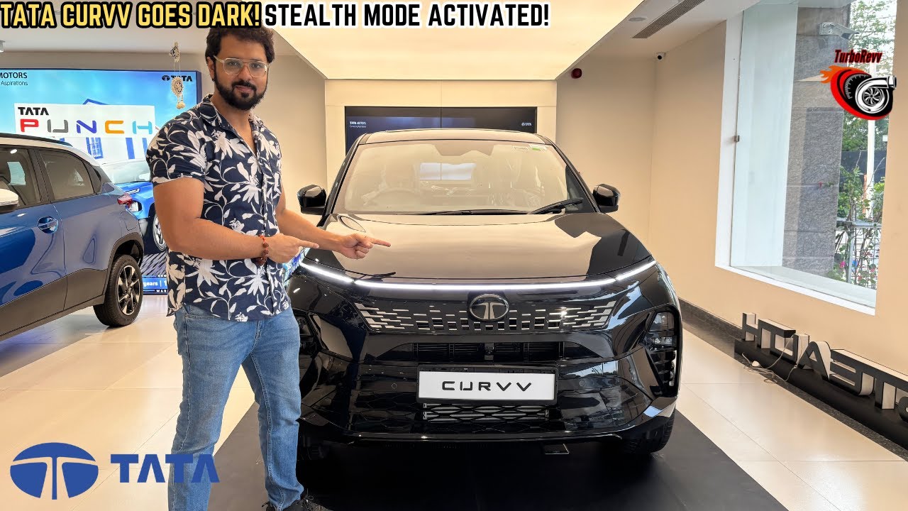 2025 Tata Curvv Dark Edition  &ndash; Stealthy All-Black Coupe SUV Revealed!