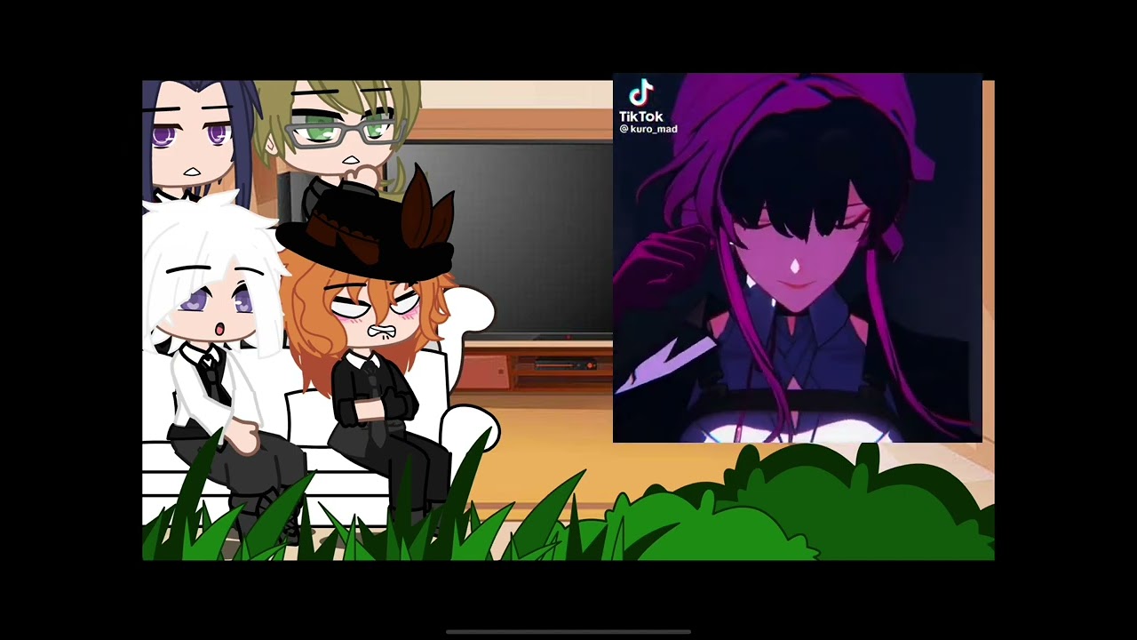 Bsd react to dazai as Kafka from honkai star rail(n thumbnail)(pt2 coming?)
