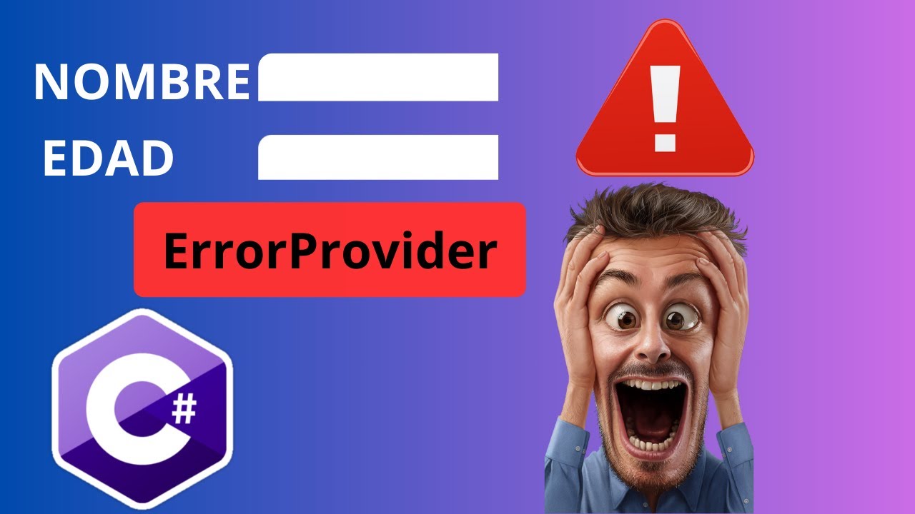Manejo de errores con ErrorProvider en C# | ErrorProvider in C# | Validar textbox con ErrorProvider