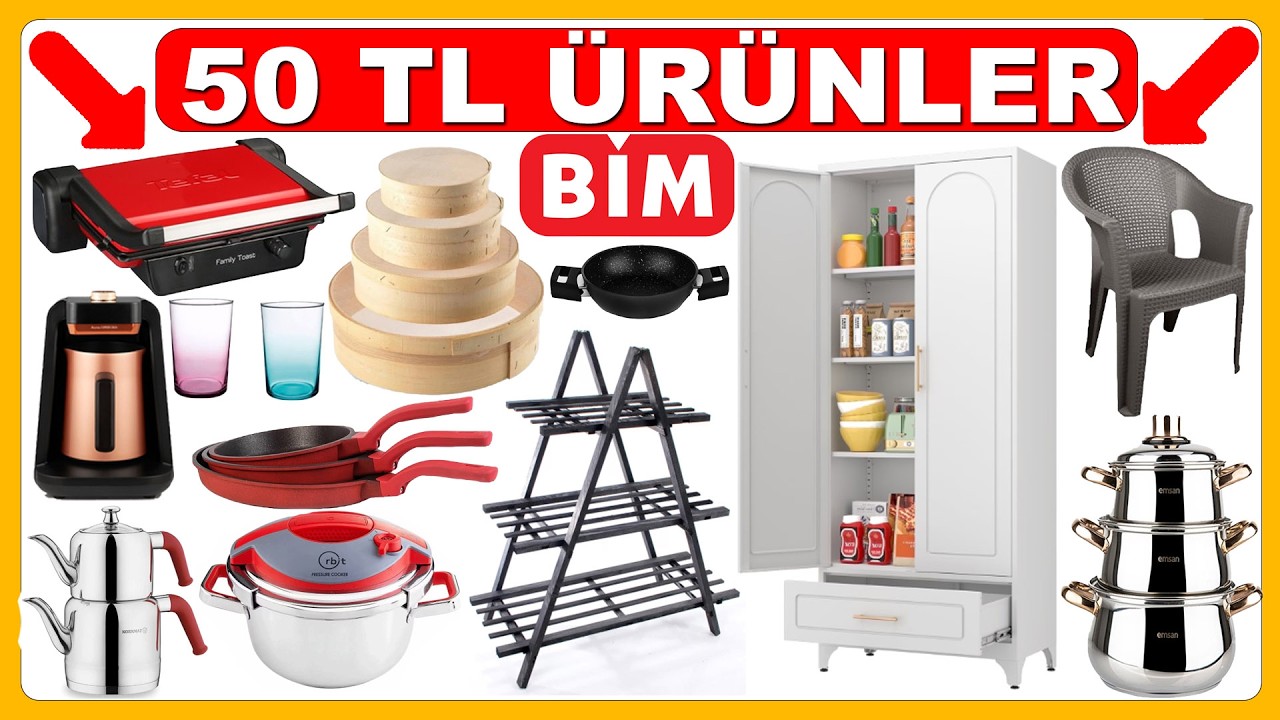 BİM 8 MART 2026 | BİM 50 LİRA AKTÜEL ÜRÜNLER | BİM TEK FİYAT ÇEYİZLİK | BİM KAMPANYA ÜRÜNLERİ | BİM