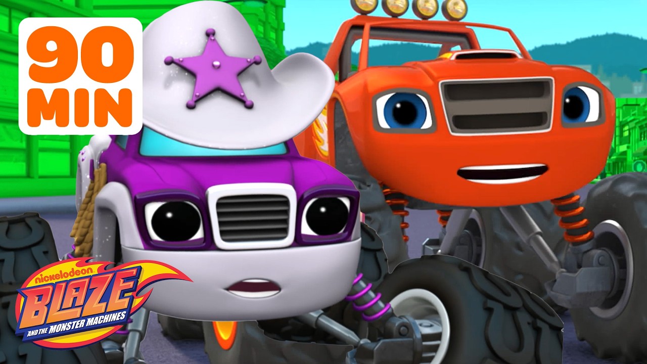 Blaze Feels BIG Feelings! with Starla and His Friends 💗 90 Minutes | Blaze and the Monster Machines